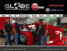 Tablet Screenshot of globetrailers.com